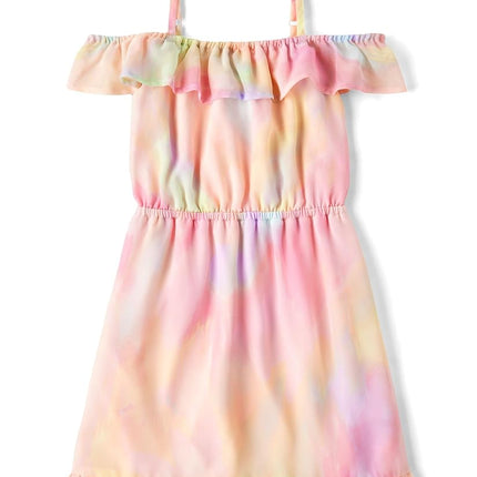 The Children's Place Girls' Casual Everyday Sleeveless Dresses, Cameo, Small