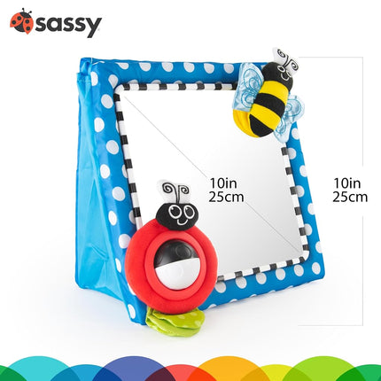 Sassy Floor Mirror, Blue