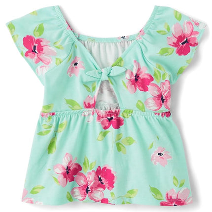 The Children's Place Baby Girls' and Toddler Sleeveless Knit Tops, Mint Tea, 4T