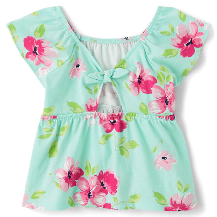 The Children's Place Baby Girls' and Toddler Sleeveless Knit Tops, Mint Tea, 4T