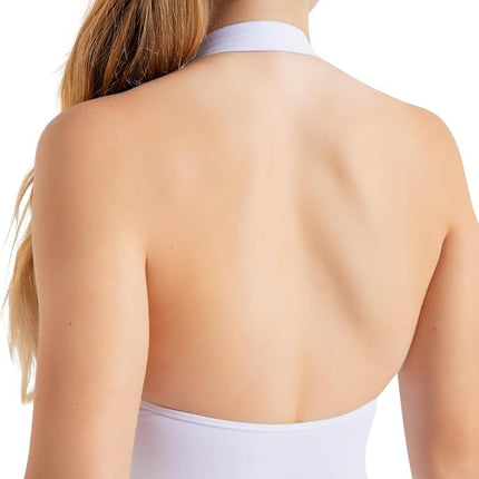 Capezio Women's Halter Leotard,White,X-Small