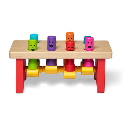 Melissa & Doug Deluxe Pounding Bench | Wooden Deve