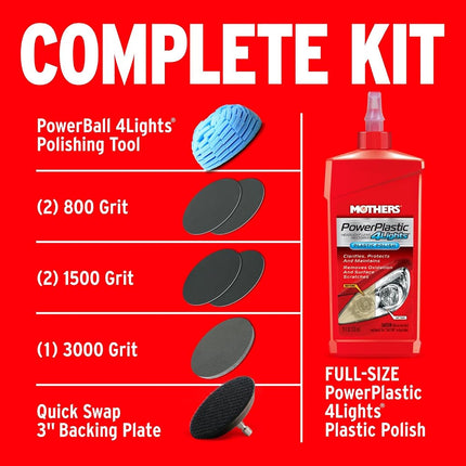 Mothers NuLens Headlight Renewal Kit - 236ml