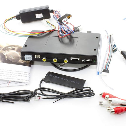 Car Play & Android Auto - Factory Radio Integrated System for Infiniti. Compatible with Infiniti: (2019-2020) QX50, (2017-2020) QX60/JX60, (2018-2020) QX80 - (Must Have Touch Screen Radio)