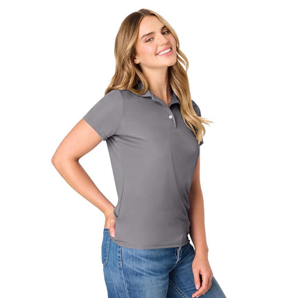 Hanes Sport Women's Cool DRI Performance Polo,Graphite,X-Large
