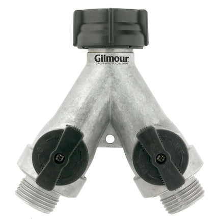 GILMOUR Full Flow Aluminum 2-Way Connector AY2FFM