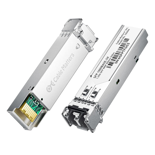 Cable Matters 2-Pack 1000BASE-SX SFP to LC Multi M