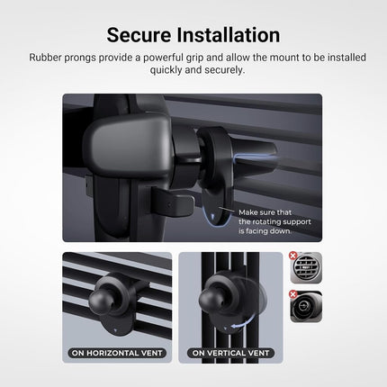 iOttie Easy One Touch 6 Air Vent Car Phone Mount - Universal Cell Phone Holder for iPhone, Google, Samsung, Moto, Huawei, Nokia, LG, and All Other Smartphones