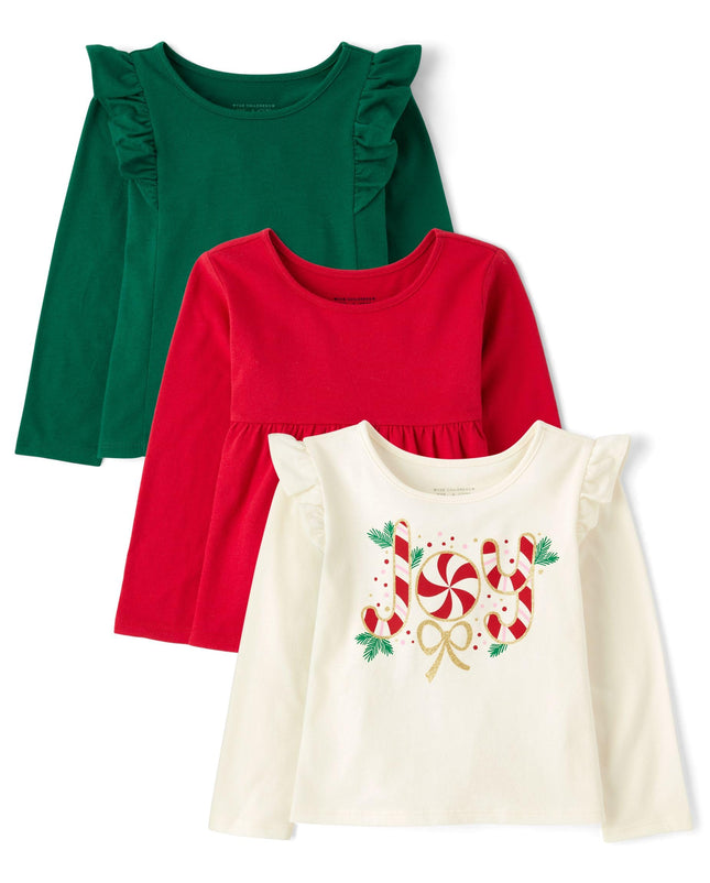 The Children's Place Girls' Long Sleeve Knit Fashi