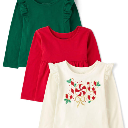 The Children's Place Girls' Long Sleeve Knit Fashi