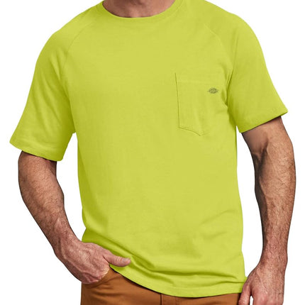 Dickies Temp Iq S/S Pocket tee T-Shirt for Men, Wild Lime, 6 Years