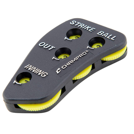 Champro A042P Umpire Indicator with 4 Optic Yellow Dials (Black)