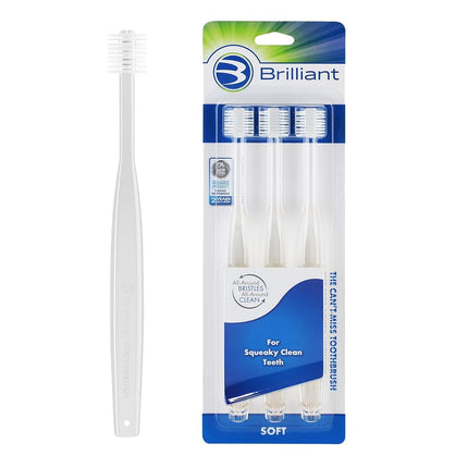Brilliant Oral Care Adult Toothbrush with Soft Bri