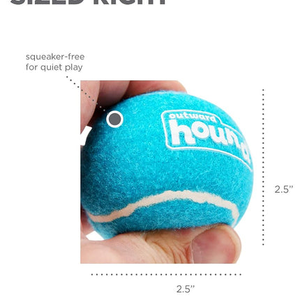 Outward Hound Tennis Ballz Fetch Dog Toy - 4 Pack