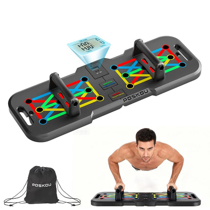 POSKOU Push Up Board Pushup Bar Multifunction Push