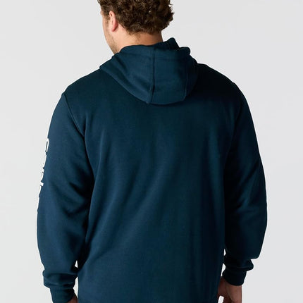 Carhartt Men's Loose Fit Midweight Logo Sleeve Graphic Sweatshirt, New Navy, M
