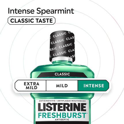 Listerine, Antiseptic Adult Mouthwash Fresh Burst, 1 liter