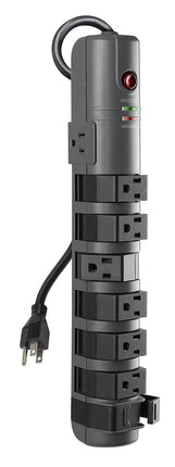 Pivot Plug Surge Protector, 8 Outlets, 6ft Cord