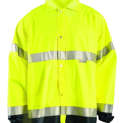 OccuNomix LUX-TJR-Y5X Premium Breathable Waterproof Rain Jacket, Classic Length, Class 3, Yellow, 5X-Large