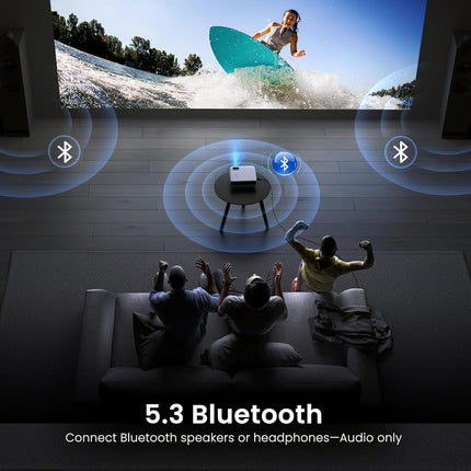 HAPPRUN Native 1080P Outdoor Smart Projector-Standard