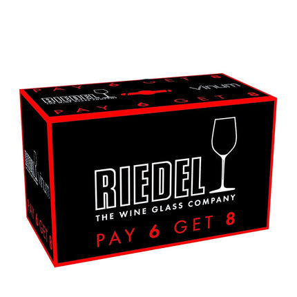 RIEDEL Vinum Viognier/Chardonnay Pay 6 Get 8 (contains 8 glasses)