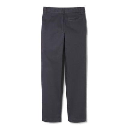 French Toast Boys' Adjustable Waist Relaxed Fit Pant (Standard & Husky), Heather Gray, 4