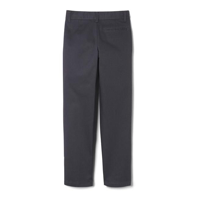 French Toast Boys' Adjustable Waist Relaxed Fit Pant (Standard & Husky), Heather Gray, 4
