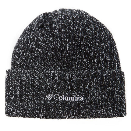 Columbia Unisex Watch Cap, Beanie, Black and White Marled, One Size