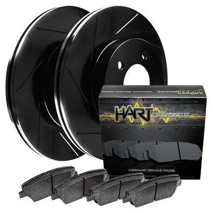Kit de frenos delanteros y rotores Hart Brakes |Pastillas de freno delanteras| Rotores y pastillas de freno| Pastillas y rotores de freno cerámicos |apto para BMW 1600, 1602, 2002, 1600-2, 1600ti de 1967-1969