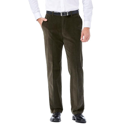 Haggar mensHC00229Stretch Corduroy Expandable Wais