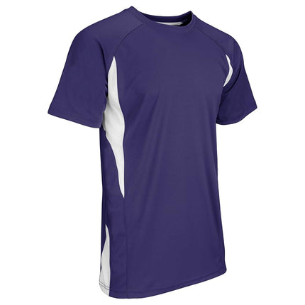 Maillot de baseball CHAMPRO Standard Top Spin léger pour homme, violet, blanc, taille TG