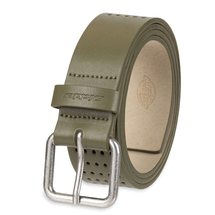 Dickies Women’s Leather Casual Belt, Olive Perforated, S