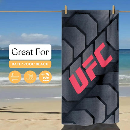 UFC Fight Night Oversized Cotton Beach Towel, 30 x 60 Inch Large Soft & Absorbent Pool, Bath & Beach Towel (100% Officially Licensed Product) by Franco Collectibles