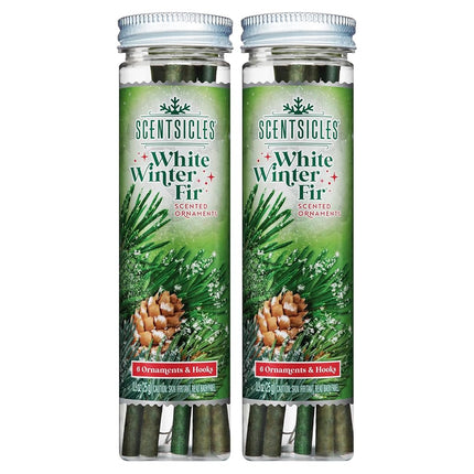 Scentsicles White Winter Fir Scented Ornament Stic