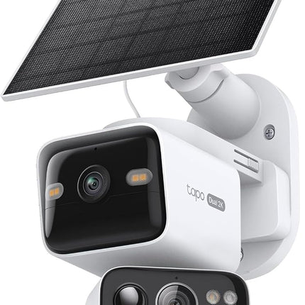 Tapo 2K Dual-Lens Pan/Tilt Outdoor Solar Wireless Cam, C645D KIT