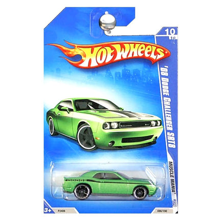 Hot Wheels 2009 Muscle Mania Vert Dodge Challenger SRT8 2008 Échelle 1:64