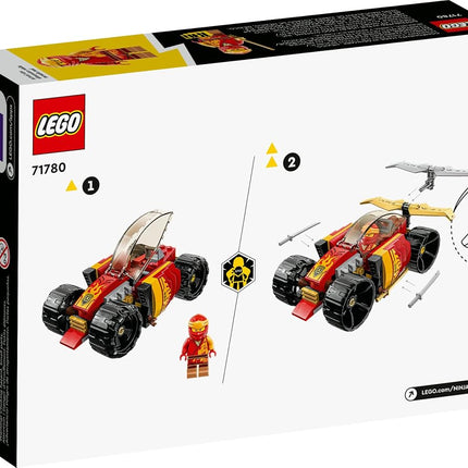 LEGO NINJAGO Kai’s Ninja Race Car EVO 71780, 2in1 Racing Car Toy to Off-Road Vehicle, Model Building Set for Boys and Girls Ages 6 Plus, Birthday Gift Idea, Golden,red