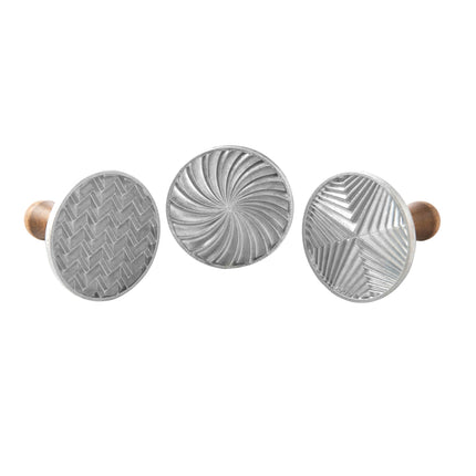 Nordic Ware 01245 Geo Cookie Stamps (Set of 3), St