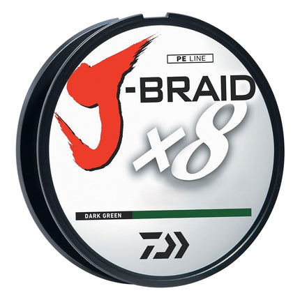 J-BRAIDX8, Filler Spool, Dark Green, Mono Dia.= 10lb.