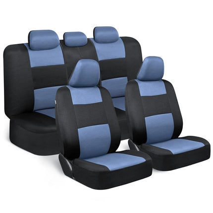 BDK PolyPro Car Seat Covers Full Set in Blue Gray 