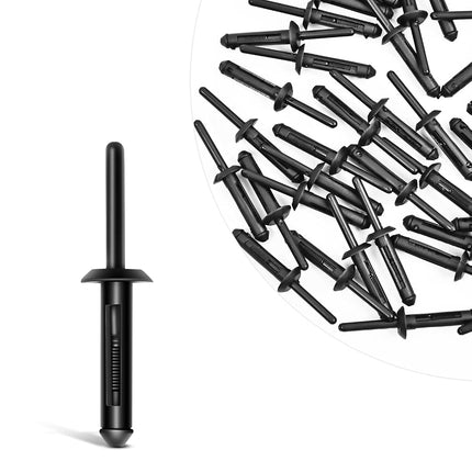 GOOACC 50Pcs 1/4" Hole Nylon Blind Rivets Fender F