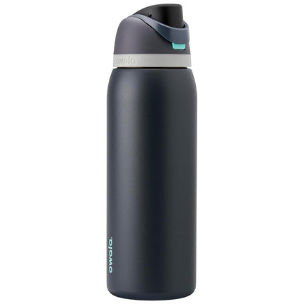 Botella de agua Owala FreeSip de acero inoxidable con aislamiento y pajita para deportes y viajes, sin BPA, 1,18 litros, Foggy Tide