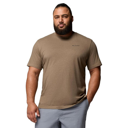 Columbia Mens Thistletown Hills Short Sleeve T-Shirt, Delta Heather, X-Small