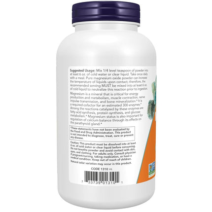 NOW Magnesium Oxide Powder, 8-Ounce
