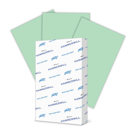 Hammermill Paper, Colors Green, 20lb, 8.5 x 14, Le