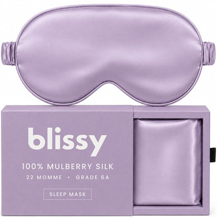 Blissy Silk Sleep Mask - Eye Sleeping Mask for Wom