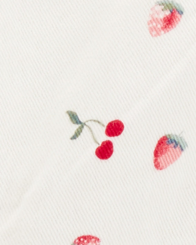 Salopette OshKosh B'Gosh La meilleure du monde pour fille, imprimé cerises, 9 mois