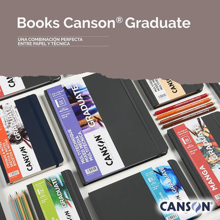CANSON Graduate Watercolour Book 250gsm 14 x 21.6cm 28 White Sheets