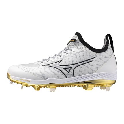 Mizuno Men's Dominant Knit 2 Low Metal Cleat, Whit