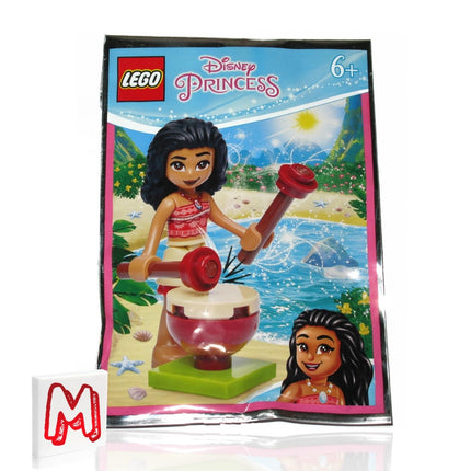 Mini-figurine LEGO Disney - Vaiana (jupe rouge, fleur rose) 41149